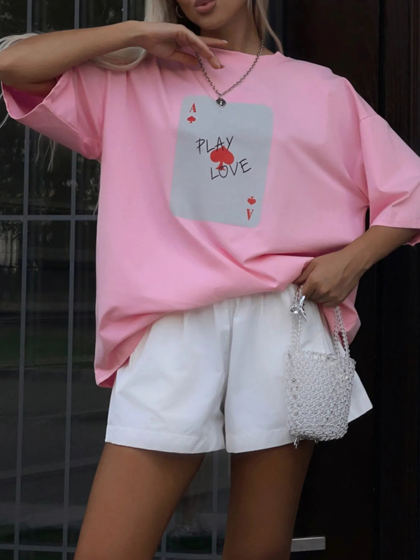 Trendsi Graphic Round Neck Half Sleeve T-Shirt