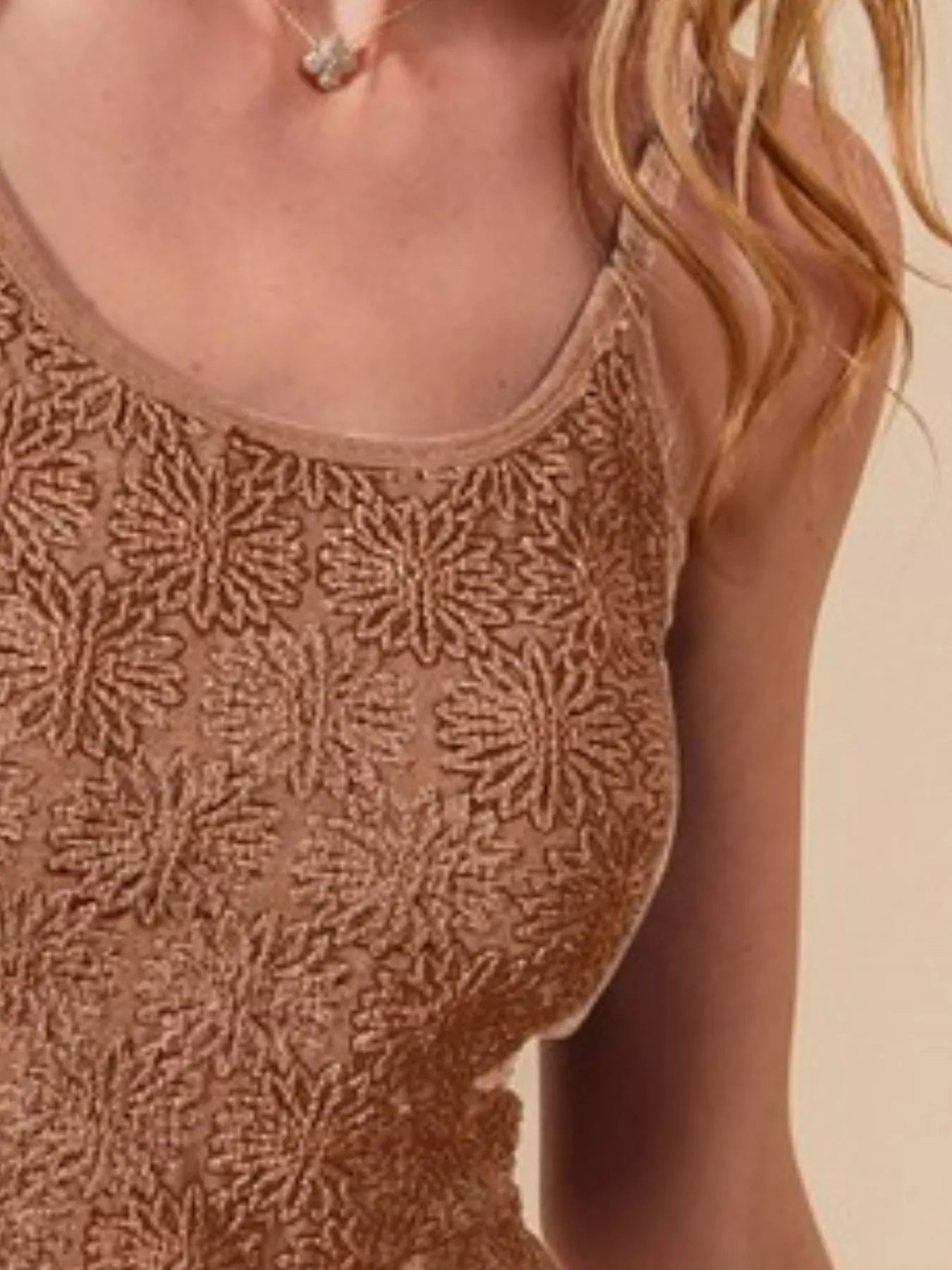 Trendsi SO ME Two Tone Floral Seamless Tank Top