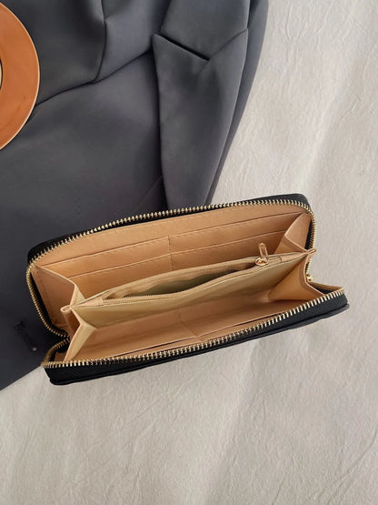 PU Leather Solid Color Wallet Easy Apparels