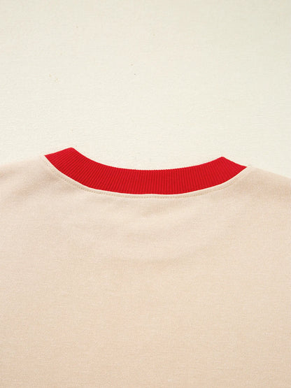Trendsi GAME DAY Letter Graphic Round Neck Sweatshirt