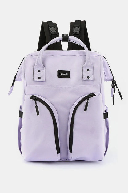 Himawari Waterproof Backpack Bag with Multilayer Pockets Lavender One Size Easy Apparels