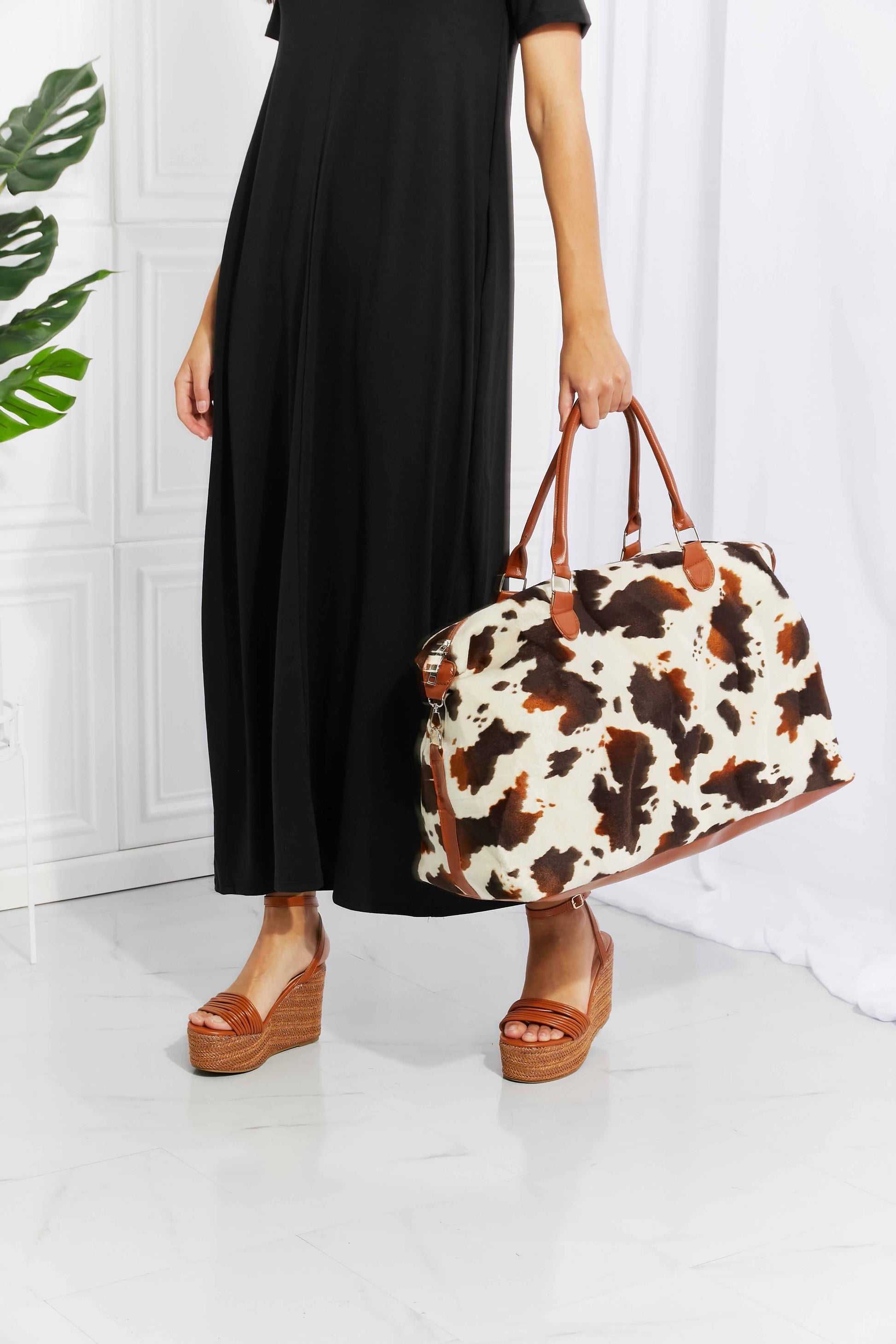 Animal Print Plush Weekender Bag Easy Apparels
