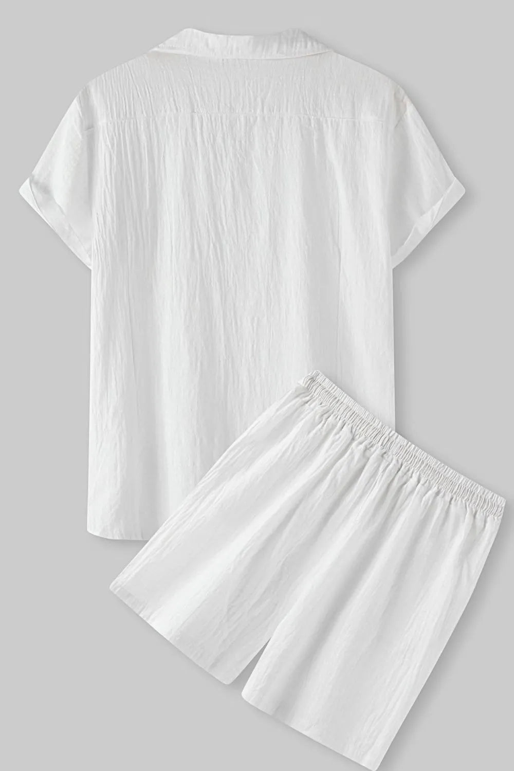 Men's Short Sleeve Shirt and Shorts Set Easy Apparels