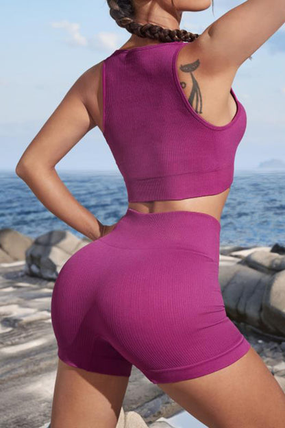 Cutout Two-Piece Sports Set Easy Apparels