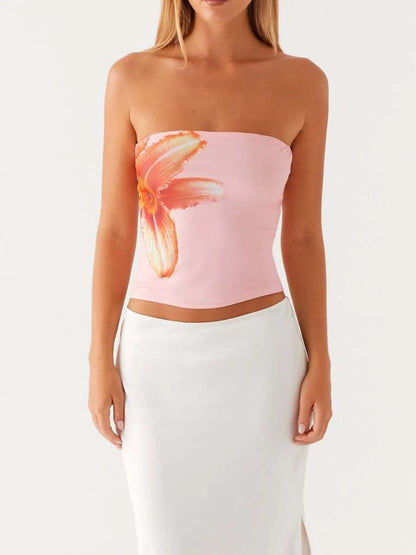 Trendsi Flower Tube Top