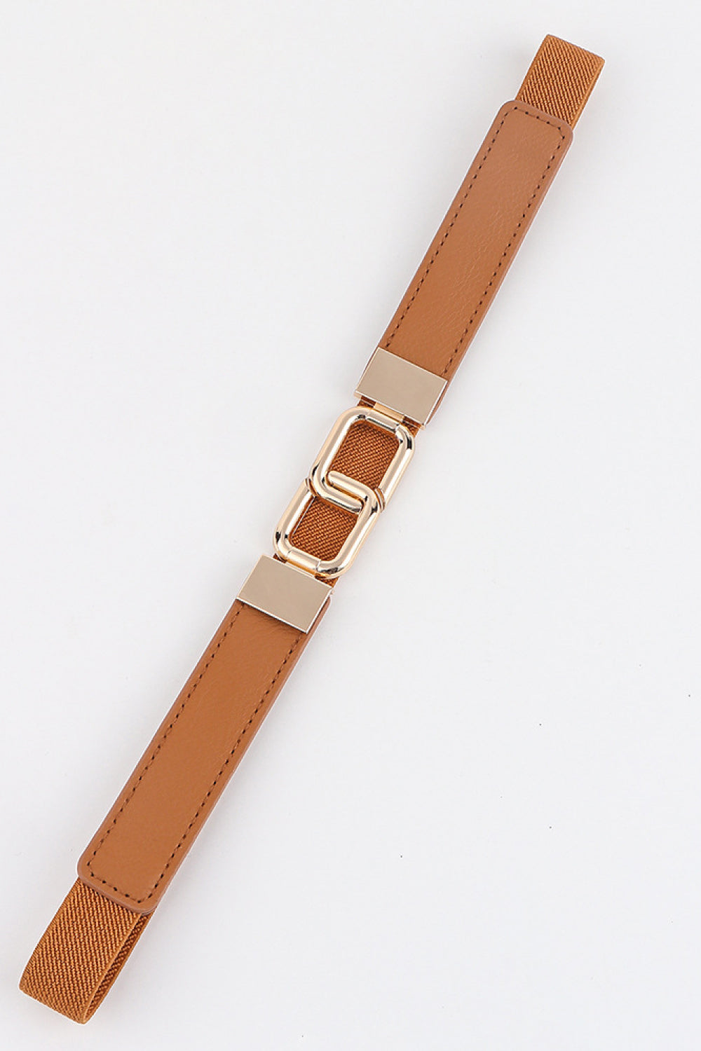 Geometric Double Buckle Elastic Belt Easy Apparels