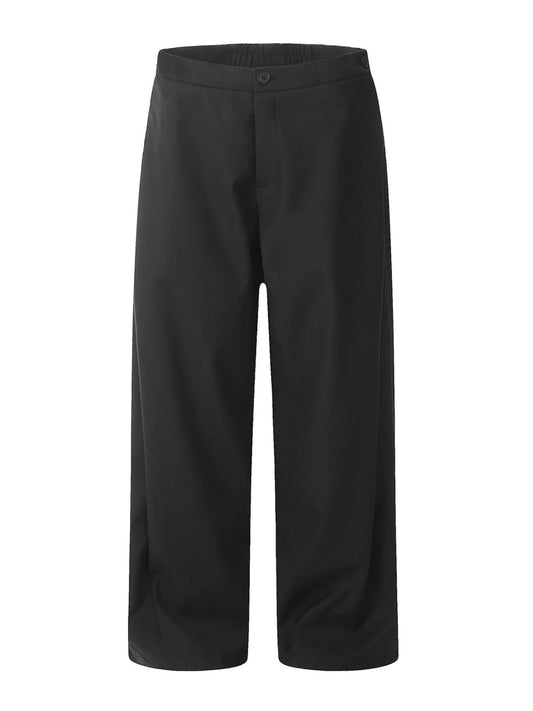 Men's Wide Leg Pants Black Easy Apparels