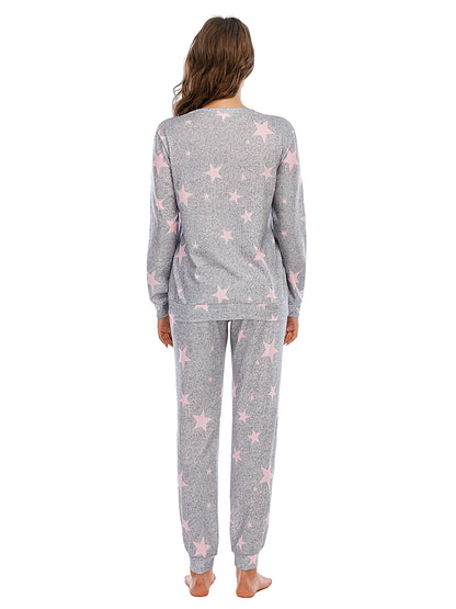 Star Top and Pants Lounge Set Easy Apparels