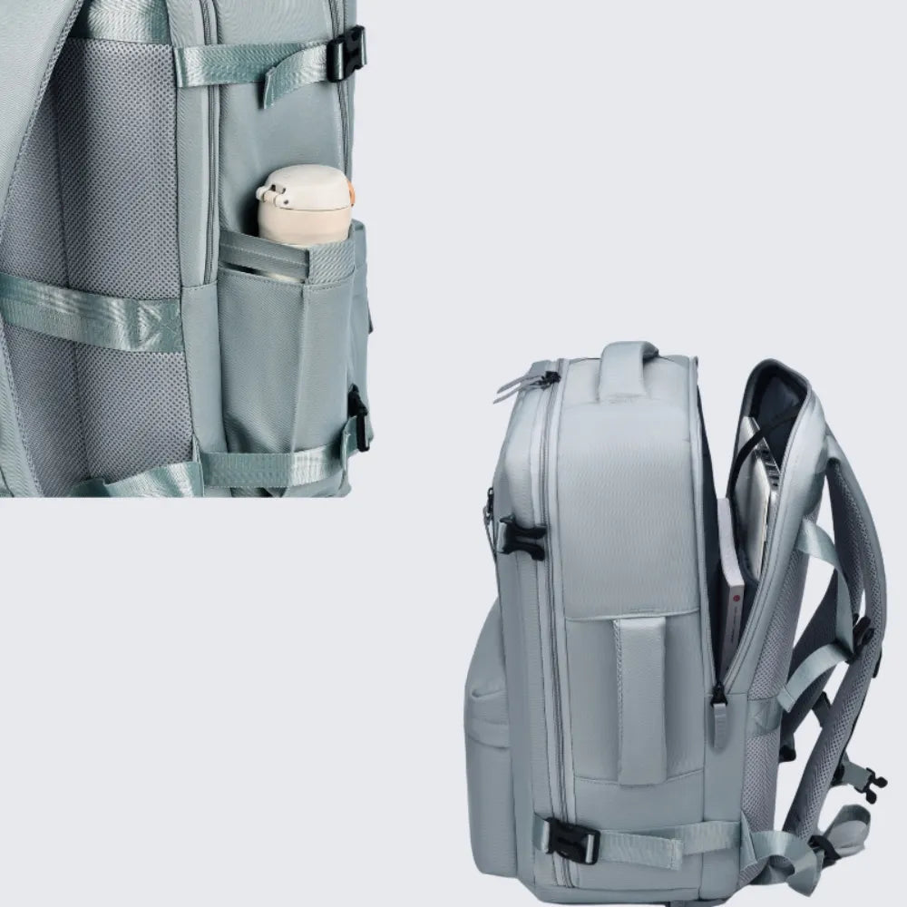 Oxford Cloth Side Pockets Backpack Bag with Handles Easy Apparels