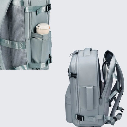 Oxford Cloth Side Pockets Backpack Bag with Handles Easy Apparels