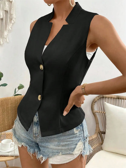 Button Down Vest Coat Easy Apparels