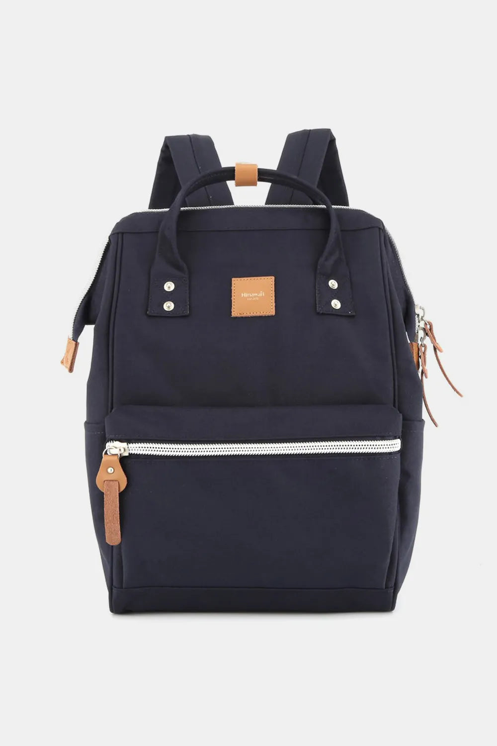 Himawari Water Resistant Canvas Backpack Bag with Side Pockets Navy One Size Easy Apparels