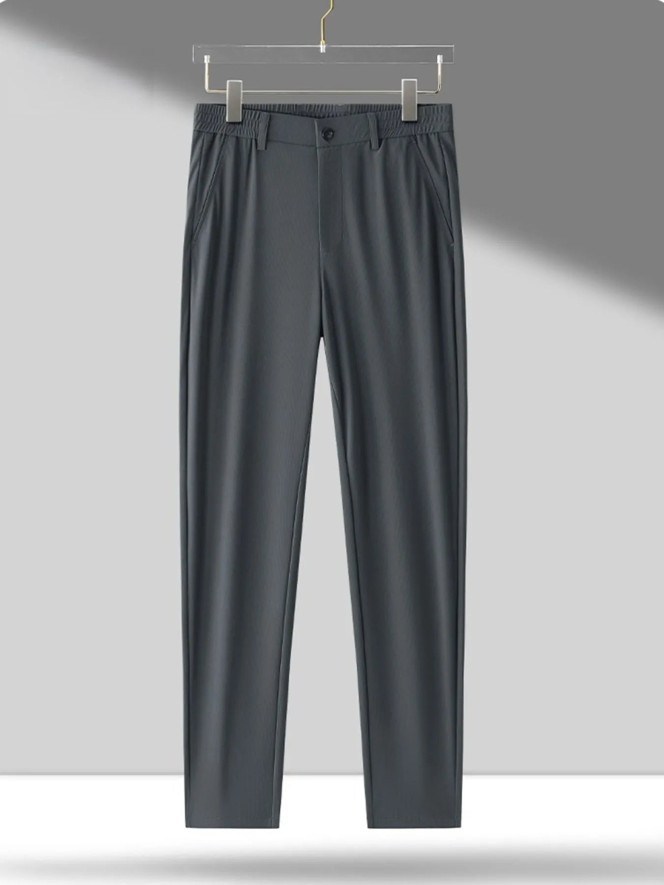 Men's Plus Size Wide Leg Pants Grey Easy Apparels