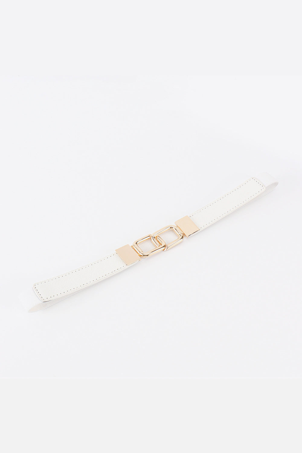 Geometric Double Buckle Elastic Belt Easy Apparels