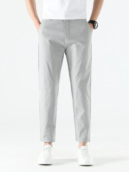 Men's Loose Fit Pants Light Gray Easy Apparels