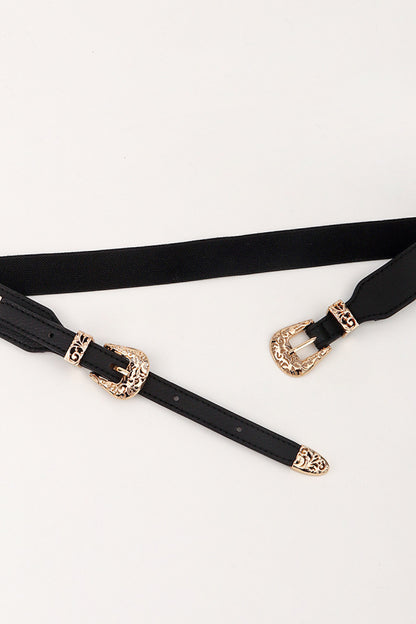 Double Buckle Elastic Belt Easy Apparels