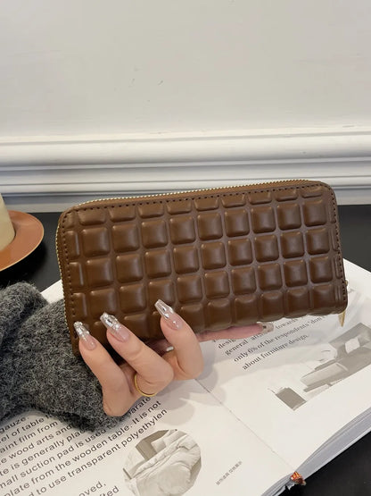 PU Leather Solid Color Wallet Easy Apparels