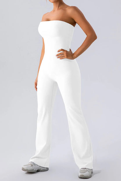 Sleeveless Straight Active Jumpsuit Easy Apparels
