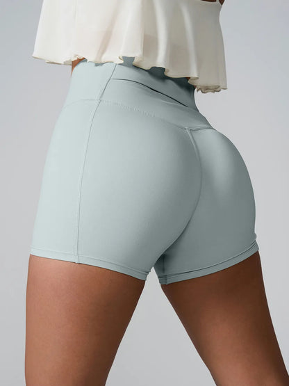 High Waist Active Shorts Easy Apparels