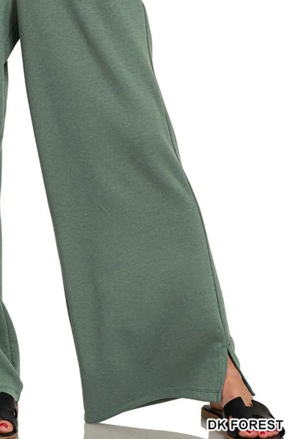 Zenana Scuba Drawstring Pants Easy Apparels