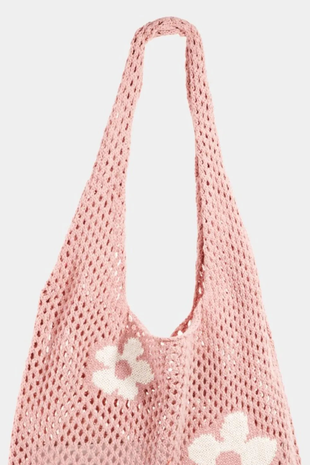 Fame Flower Knitted Shoulder Bag Easy Apparels