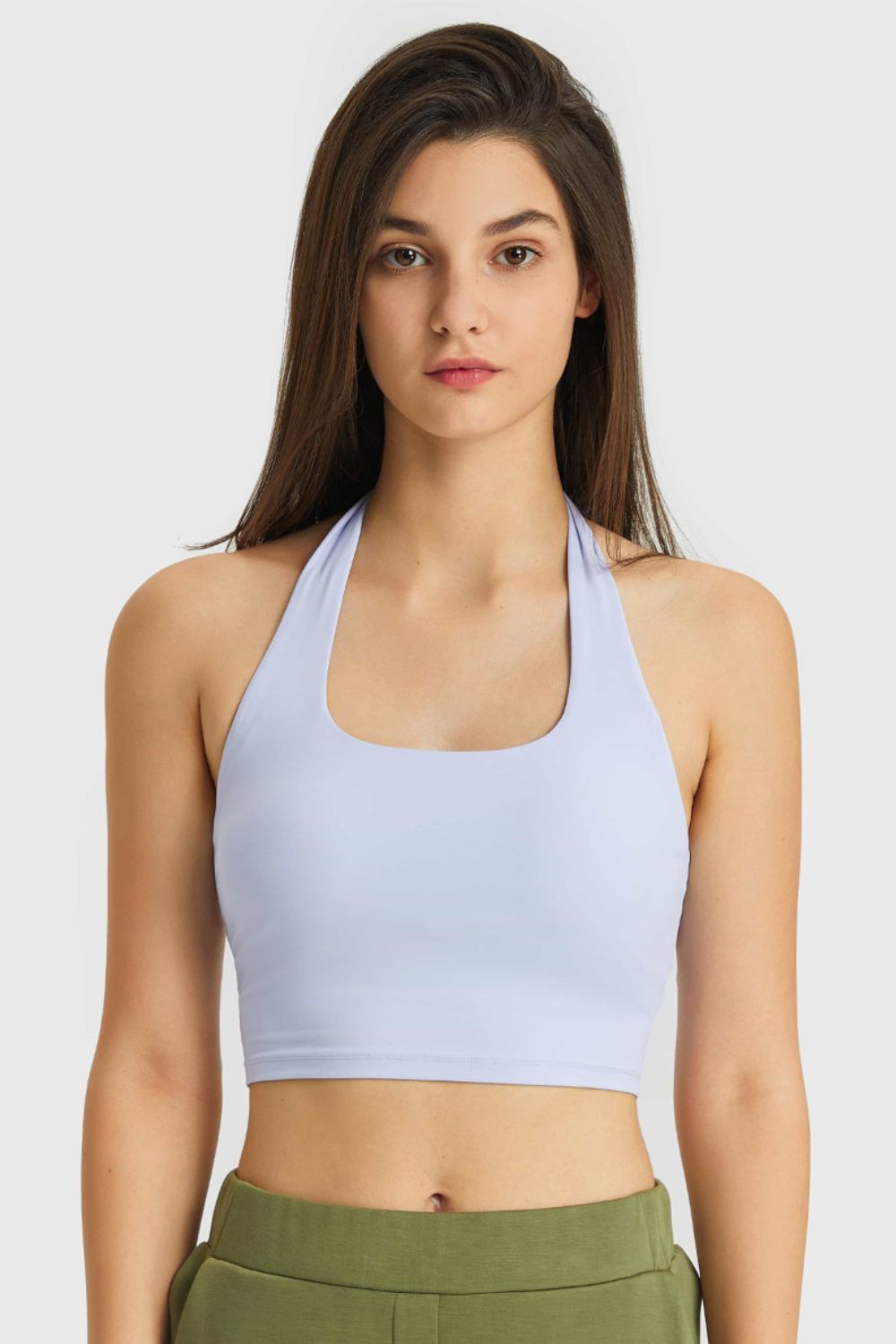 Millennia Breathable Halter Neck Sports Bra Blue Easy Apparels