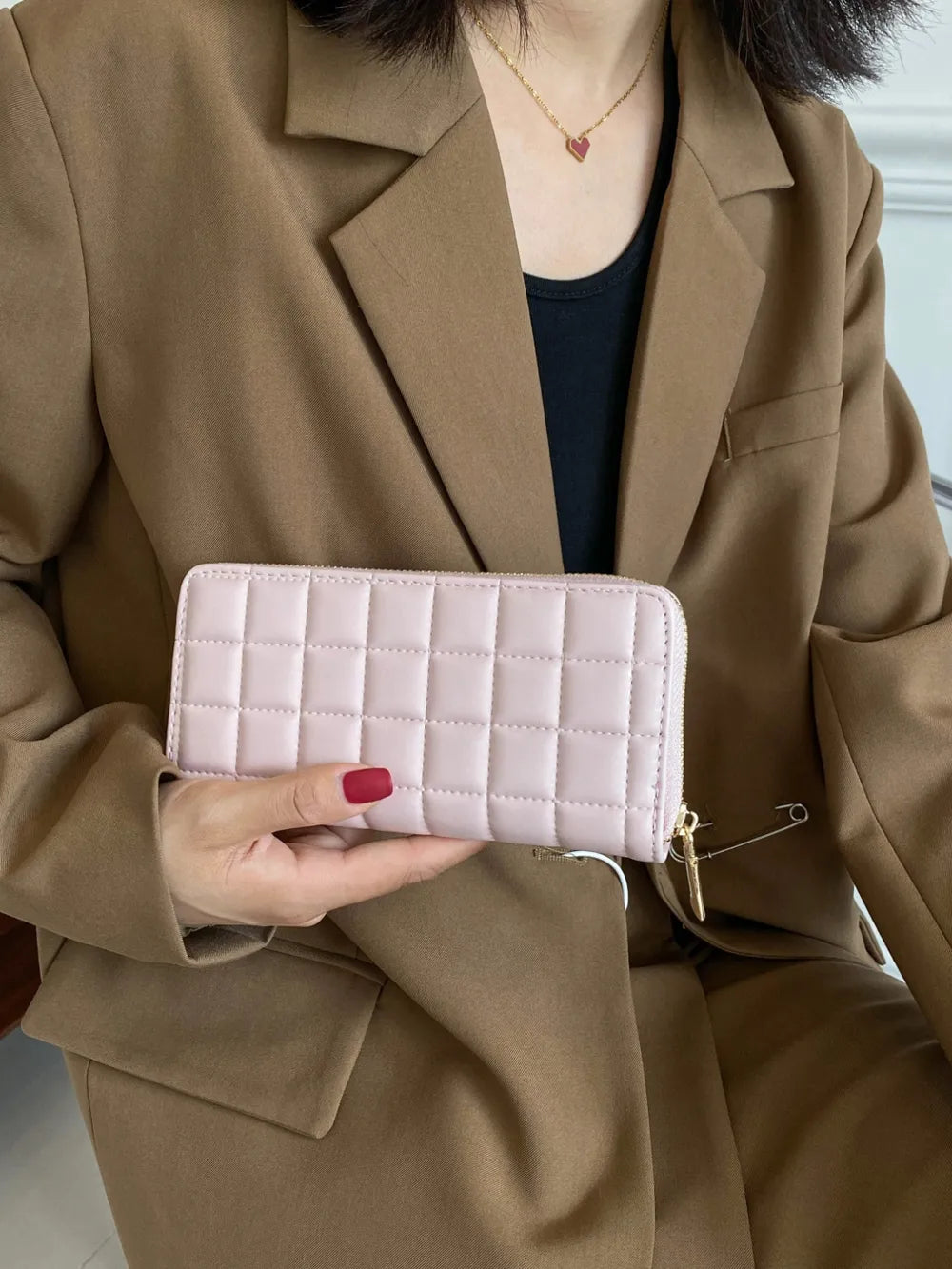 PU Leather Solid Color Wallet Easy Apparels