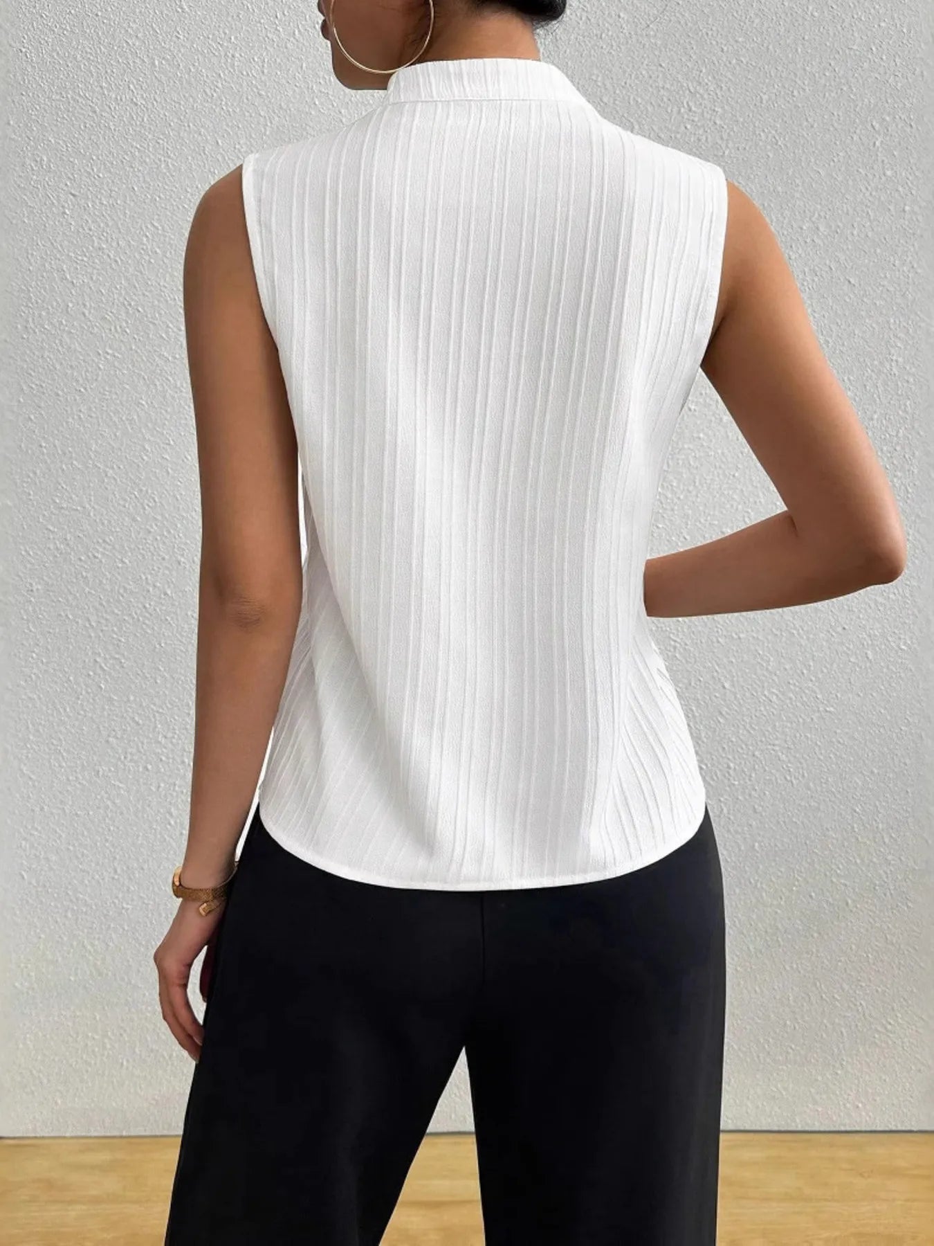 Trendsi Textured Notched Tank