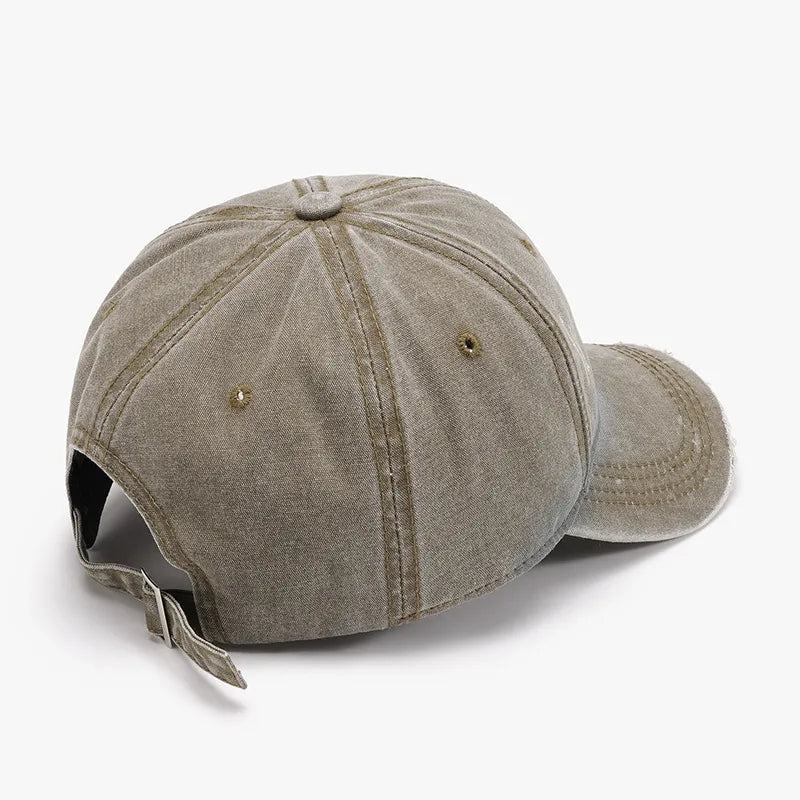 Distressed Washed Adjustable Baseball Cap Easy Apparels