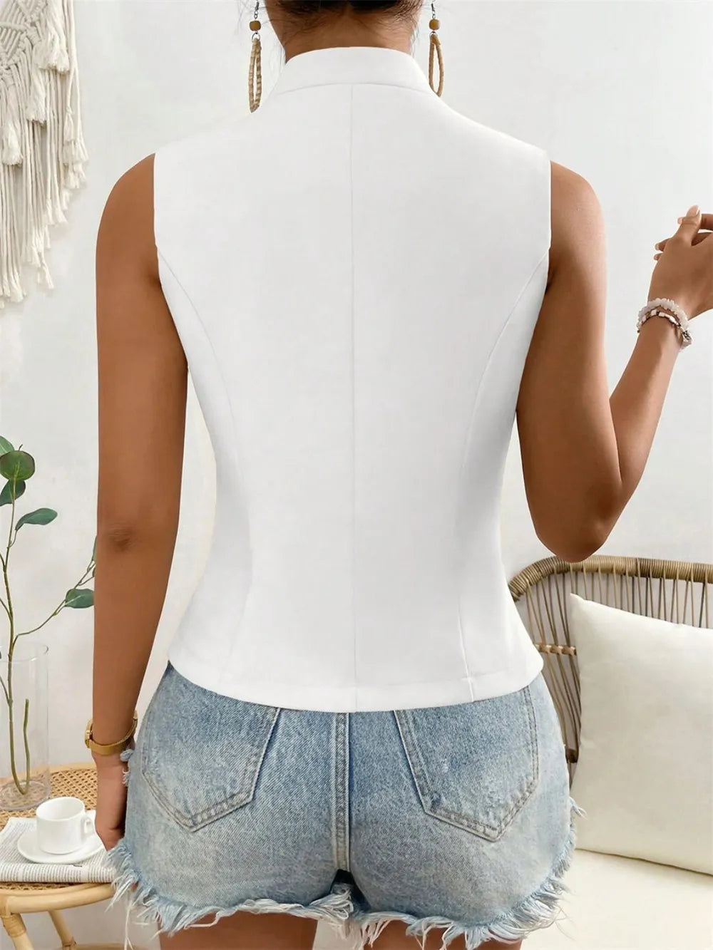 Button Down Vest Coat Easy Apparels