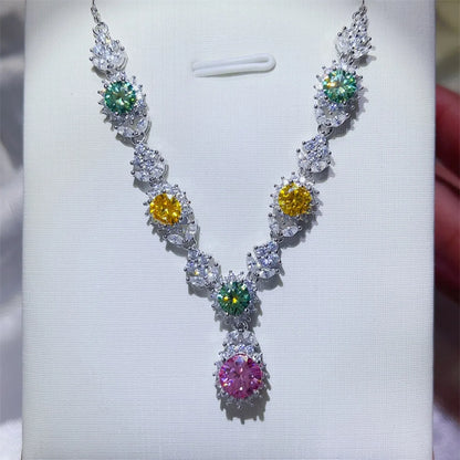 3.5 Carat Moissanite 925 Sterling Silver Necklace Easy Apparels