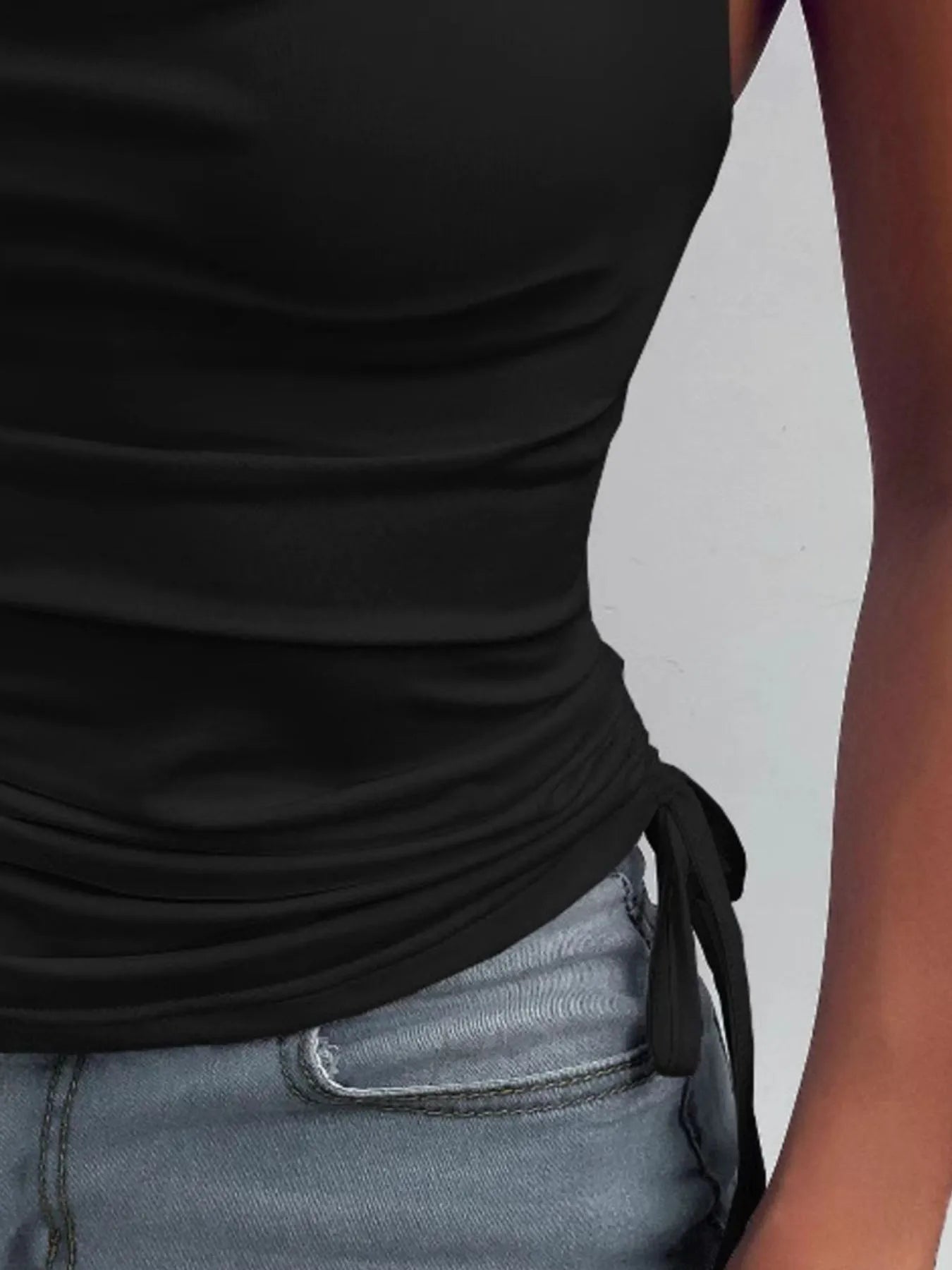 Trendsi Side Drawstring Ruched Cami