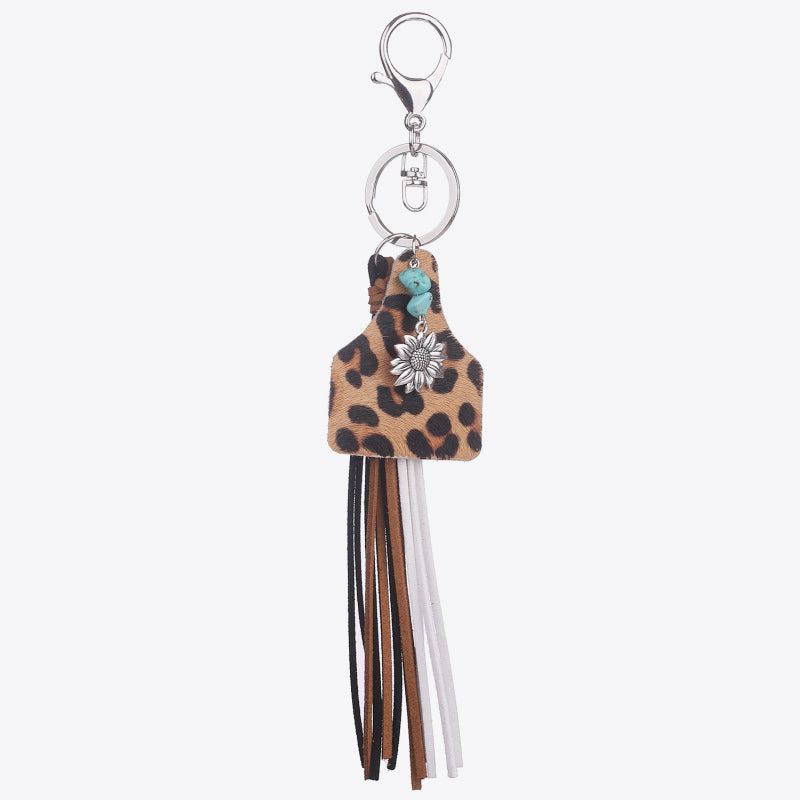 Turquoise Fringe Detail Key Chain Easy Apparels