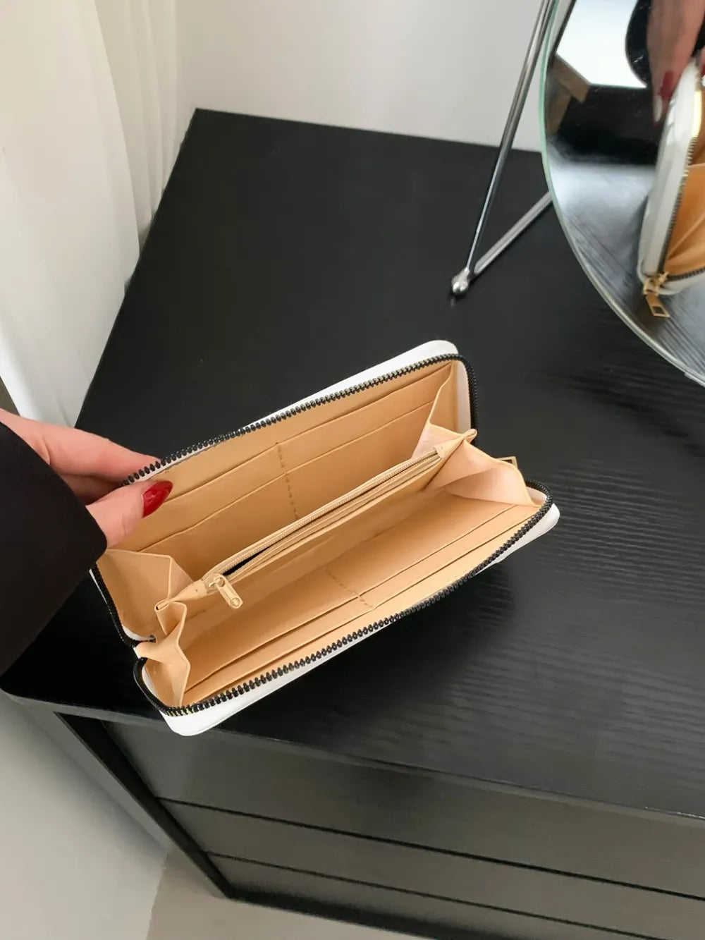 PU Leather Solid Color Wallet Easy Apparels