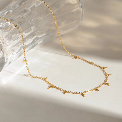 18K Gold-Plated Cross Necklace Easy Apparels