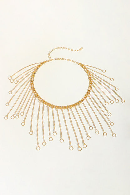 Fringe Chain Alloy Belt Easy Apparels