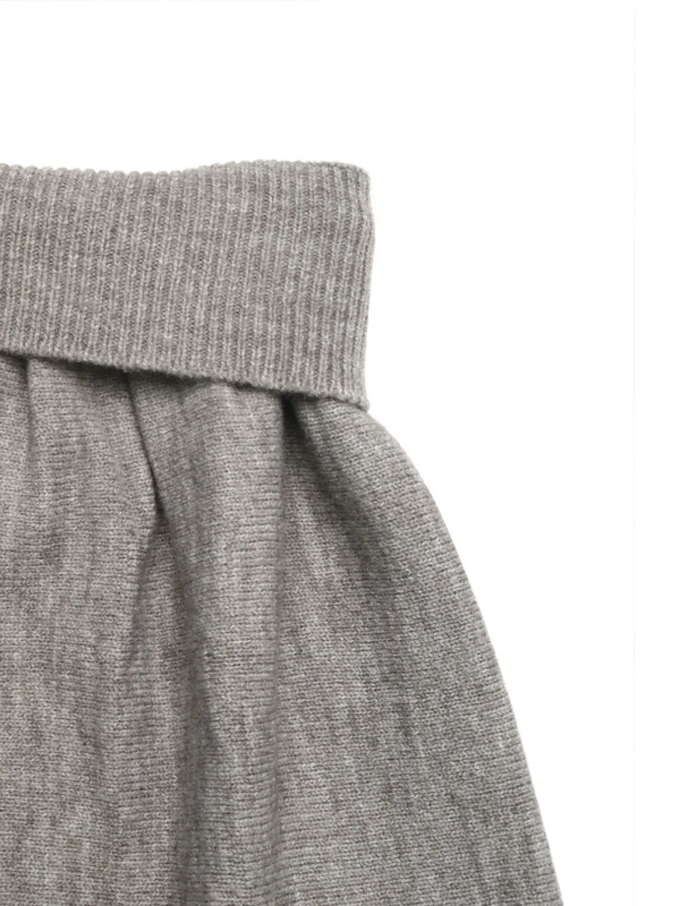 V-Neck Vest and Skirt Knit Set Easy Apparels