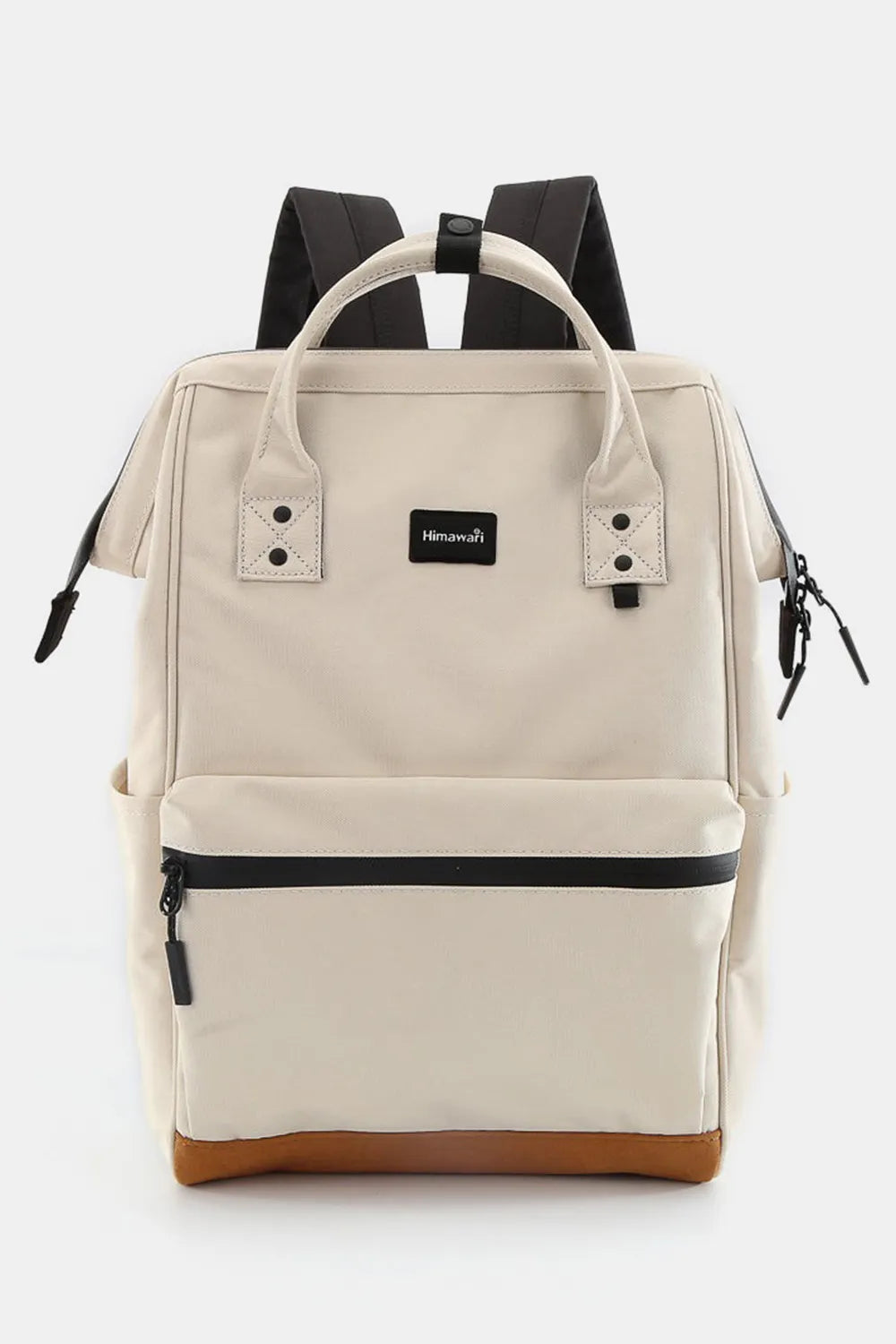 Himawari Waterproof Canvas Travel Backpack Bag with USB Port Ivory One Size Easy Apparels