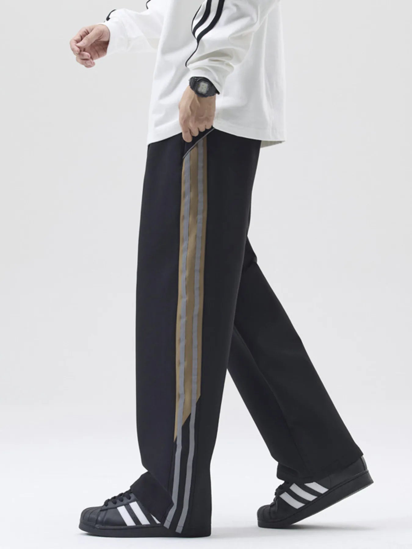 Men's Full Size Drawstring Wide Leg Pants Plus Size Easy Apparels