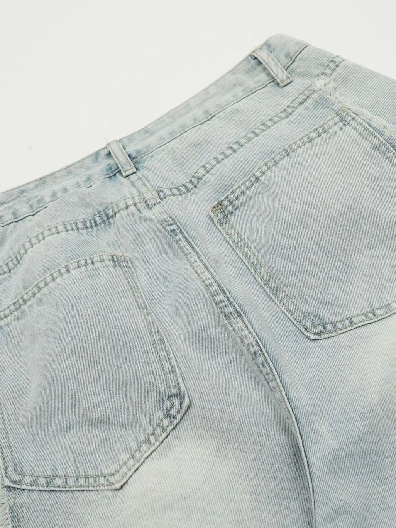 Men's Wide Leg Cargo Denim Shorts Easy Apparels