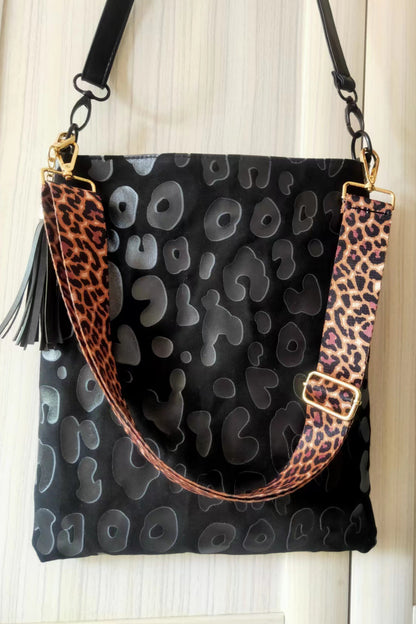 Adored PU Leather Shoulder Bag with Tassel Easy Apparels