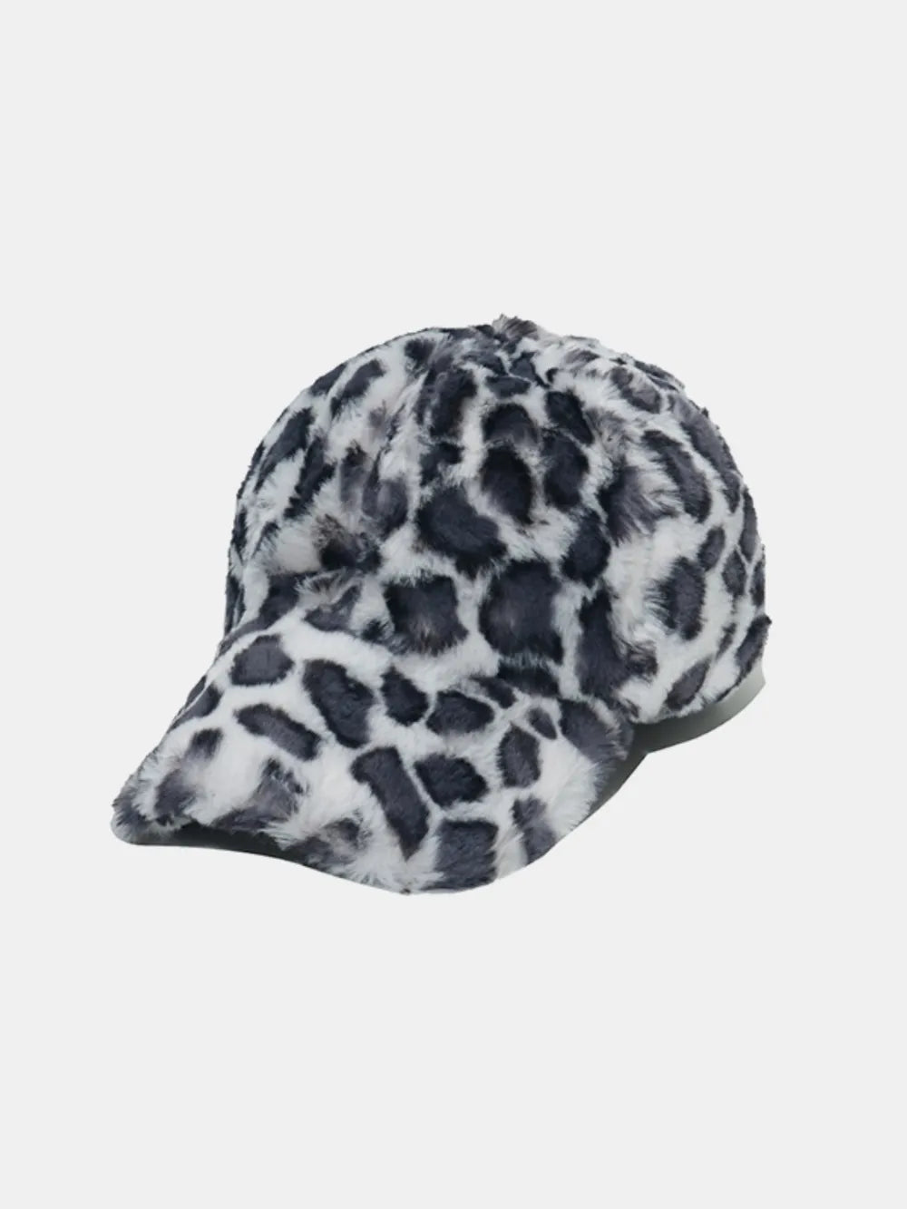 Fuzzy Acrylic Baseball Cap Dark Gray One Size Easy Apparels