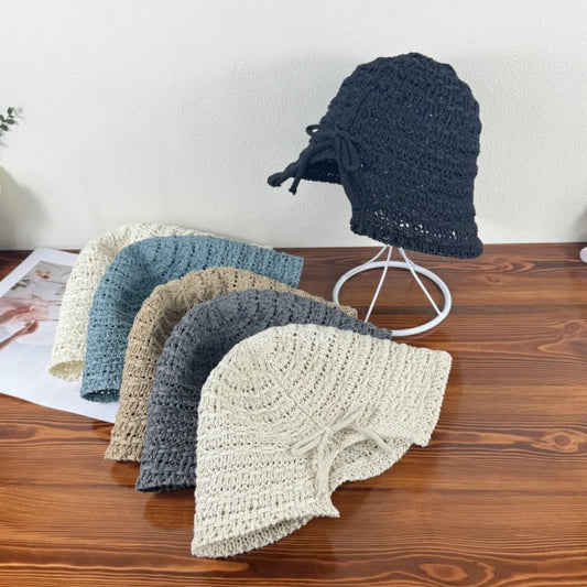 Crochet Bucket Hat with Drawstring Easy Apparels