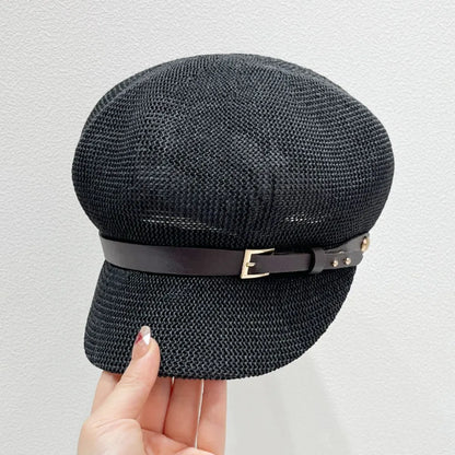 Straw Woven Buckle Hat Easy Apparels