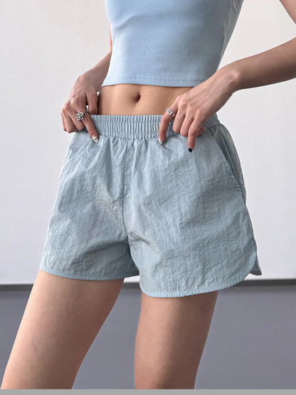 Elastic Waist Active Shorts Easy Apparels