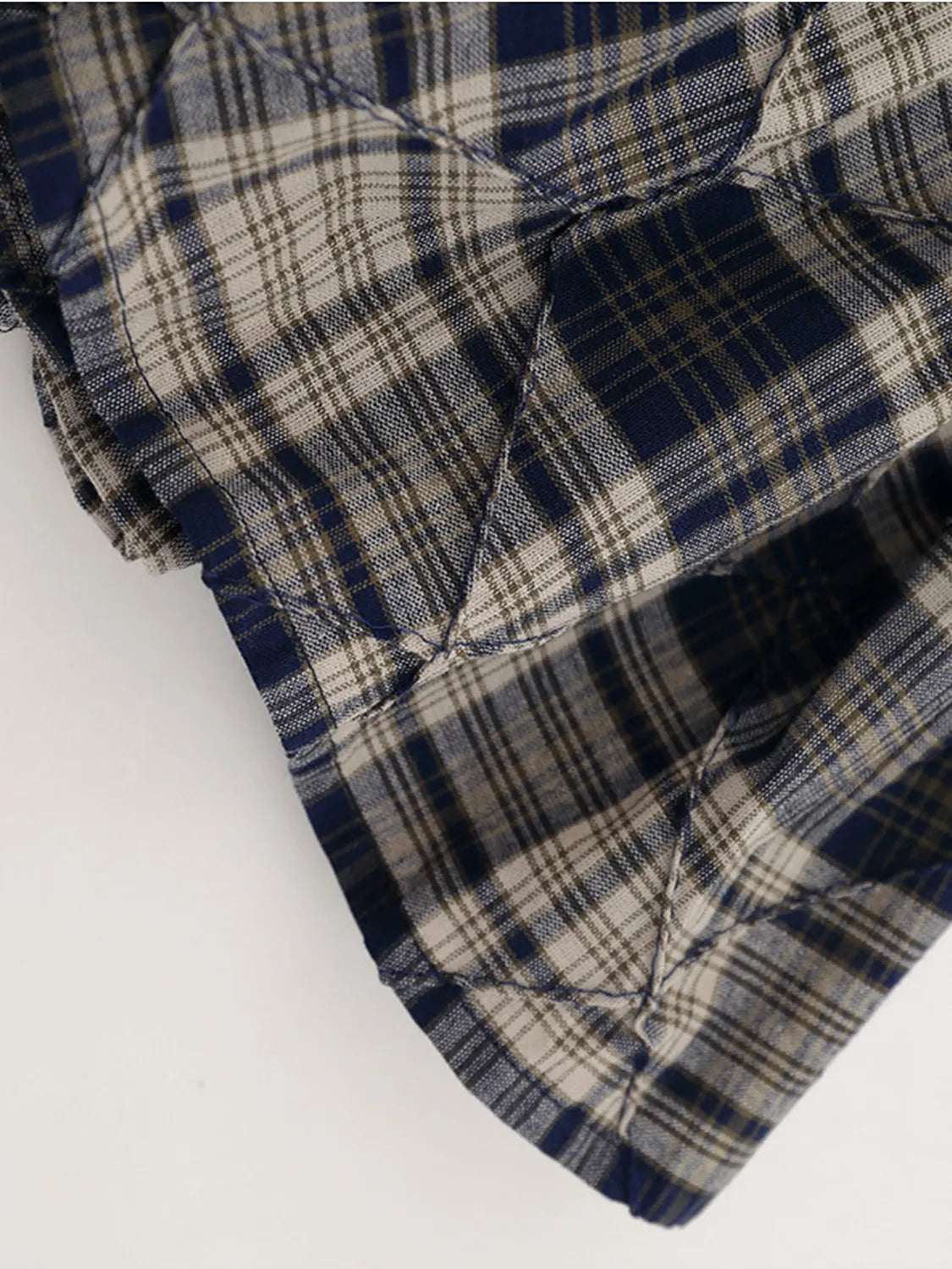 Drawstring Plaid Skort Easy Apparels