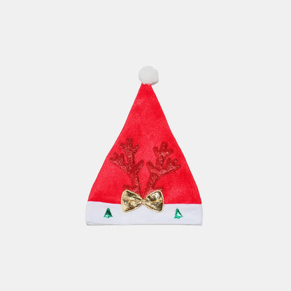 2 Piece Antler Christmas Hat with pompom Easy Apparels
