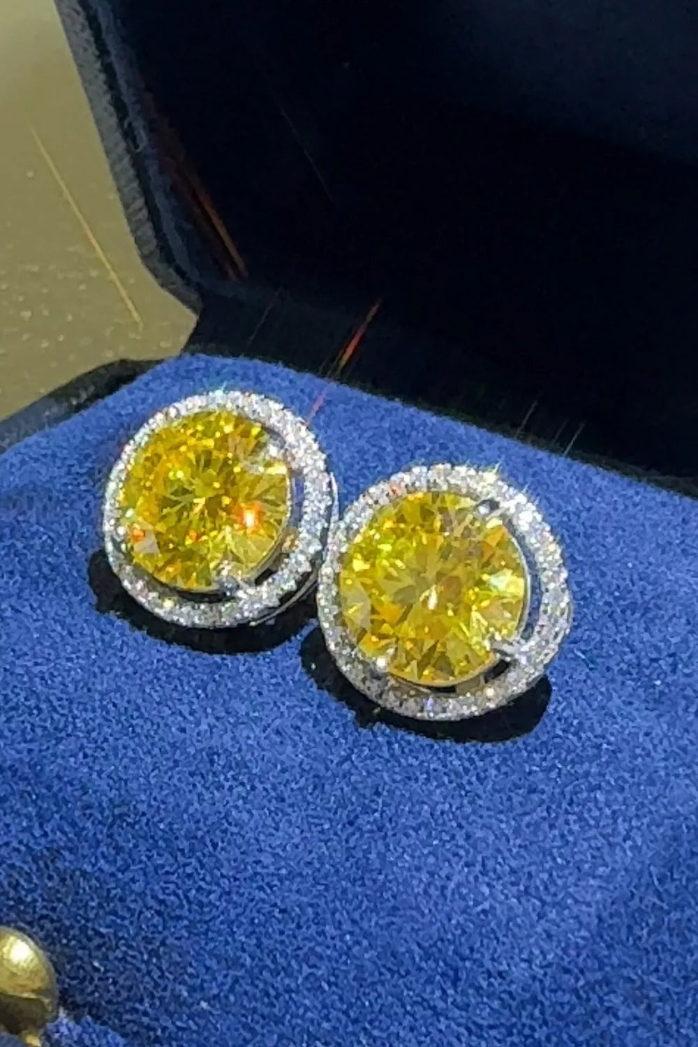 4 Carat Moissanite 925 Sterling Silver Earrings Easy Apparels