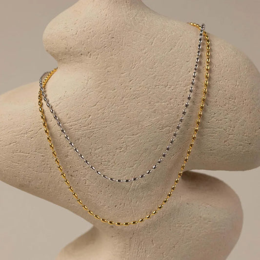 Titanium Steel Beaded Necklace Easy Apparels