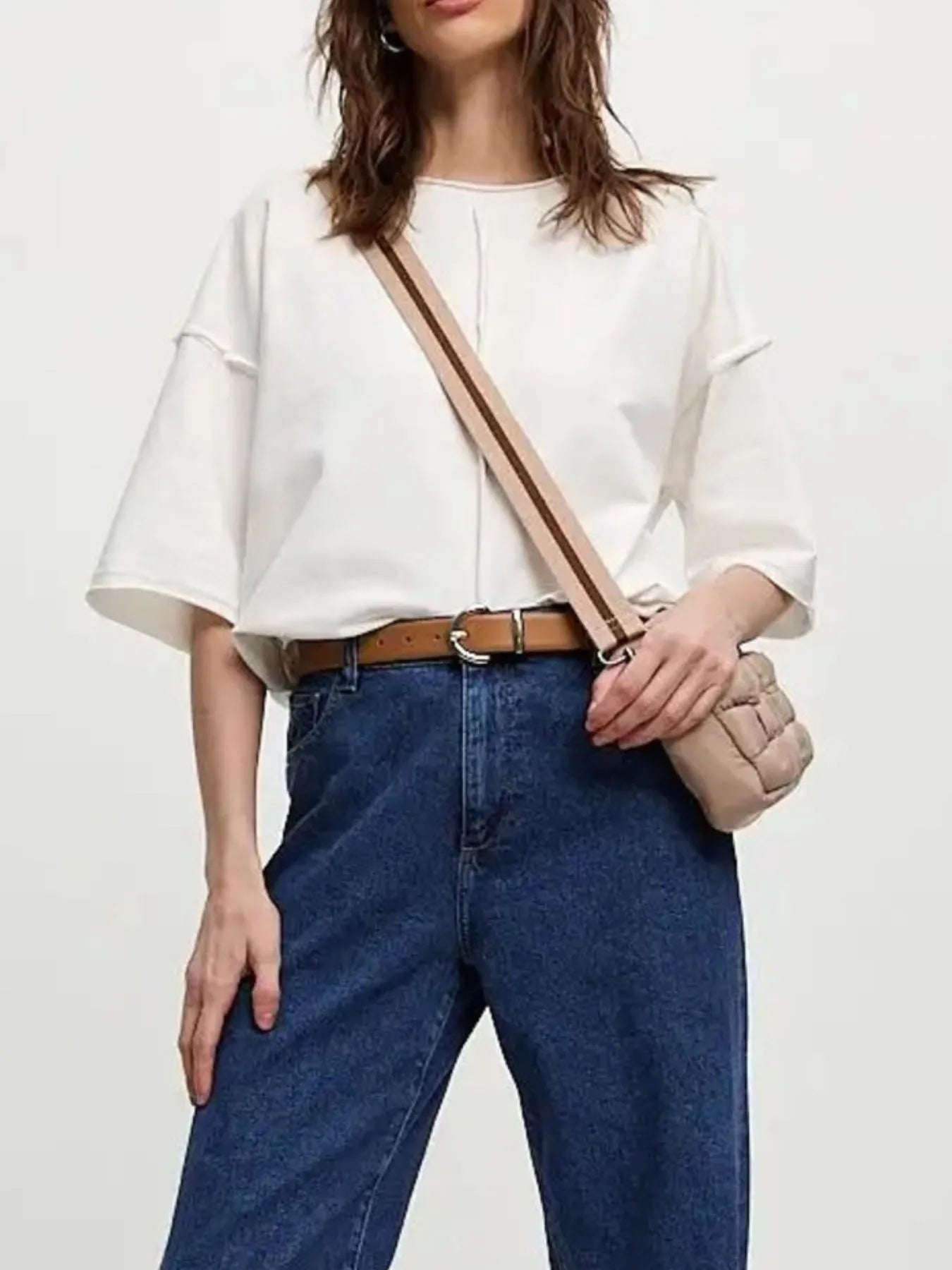 Trendsi Round Neck Half Sleeve T-Shirt